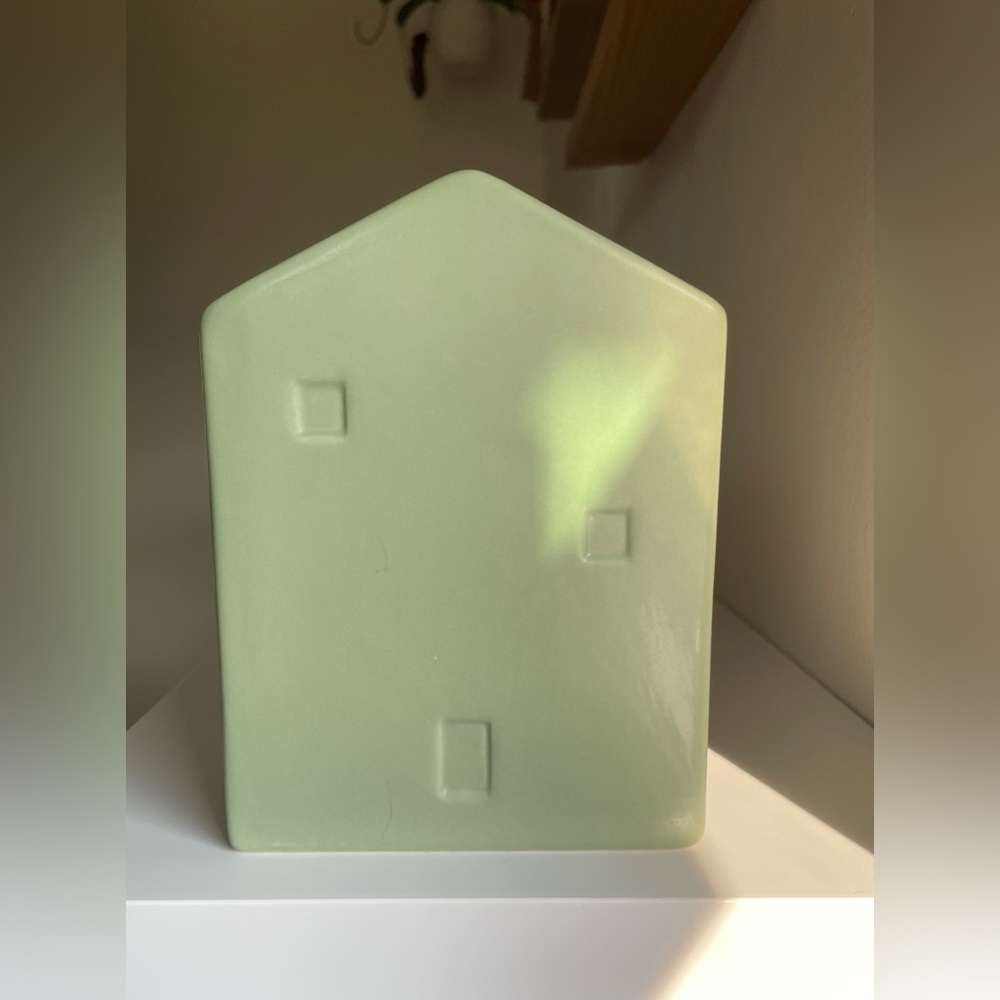 Sage Green Ceramic House Vase
